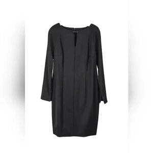 Annette Gortz The Calla Dress Women's Size 38 Black Wool Long Sleeve Pencil